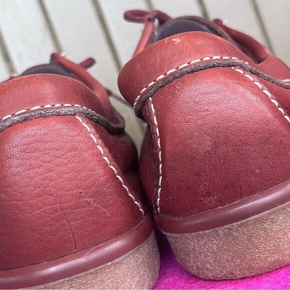 Skateboards Endicott Johnson Red Leather stitched Shoe 8 - Picture 6 of 11